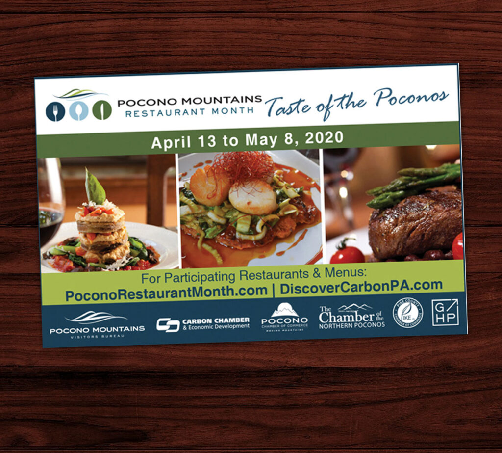 Pocono Mountains Visitors Bureau |  RESTAURANT MONTH PARTICIPATION BROCHURE
